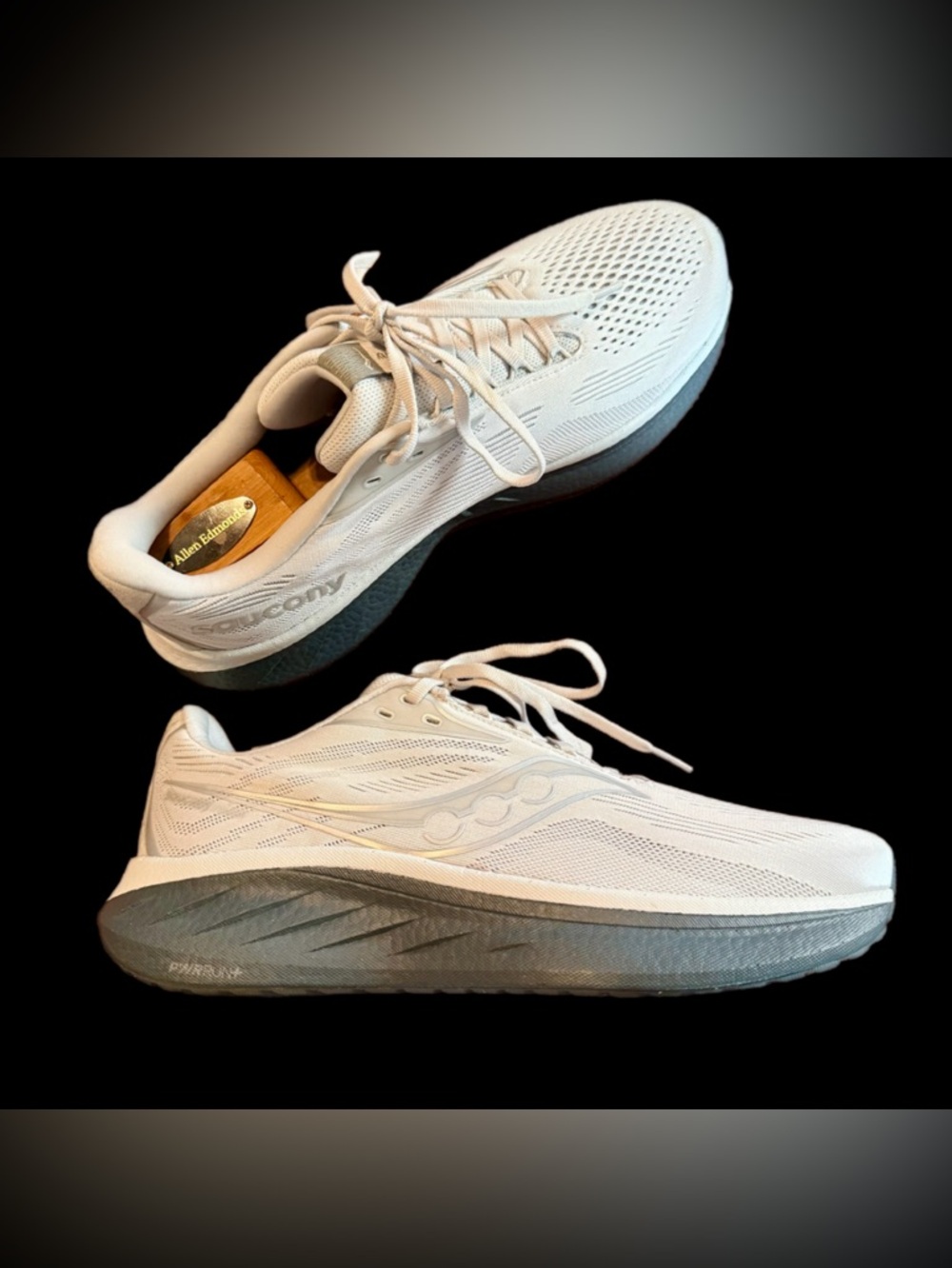 Saucony Ride 18 Men's Size 10 Wide Running Shoes Cloud Shadow Sneaker S21001-103